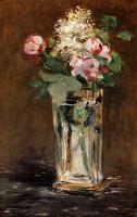 Manet, Edouard - Flowers In A Crystal Vase